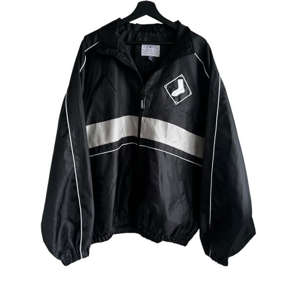 Vtg MLB Chicago White Sox Jacket Genuine Merchandise Sz XL Full Zip Windbreaker - Picture 1 of 10